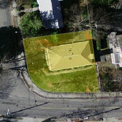 65 Jackson St, Newton MA 02459-2511 aerial view