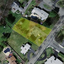 53 Rachel Rd, Newton MA  02459-2923 aerial view