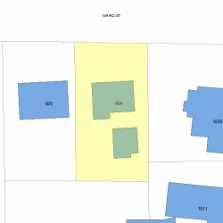 494 Ward St, Newton MA 02459-1136 plot plan