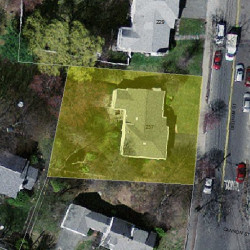 237 Dedham St, Newton MA  02461-2117 aerial view