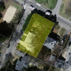 6 Hawthorne Ave, Newton MA  02466-2806 aerial view