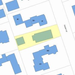 395 Cherry St, Newton MA 02465-1831 plot plan