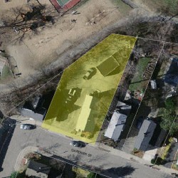 93 Gardner St, Newton MA 02458-1439 aerial view