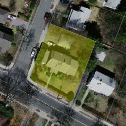 129 Woodward St, Newton MA 02461-1312 aerial view