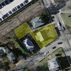 41 Cypress St, Newton MA  02459-2231 aerial view