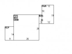 68 Clinton Pl, Newton MA  02459-1141 floor plan