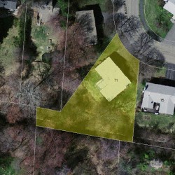 71 Andrew St, Newton MA  02461-2144 aerial view