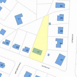 151 Jackson St, Newton MA 02459-2520 plot plan