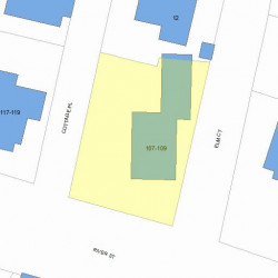109 River St, Newton MA  02465-1828 plot plan