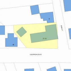 39 Auburndale Ave, Newton MA 02465-1403 plot plan