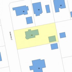 44 Bowdoin St, Newton MA  02461-1432 plot plan