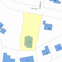 185 Collins Rd, Newton MA  02468-2237 plot plan