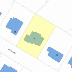 142 Hartman Rd, Newton MA 02459-2854 plot plan