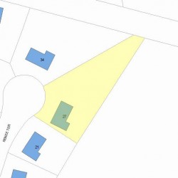 27 Renee Ter, Newton MA  02459-2303 plot plan