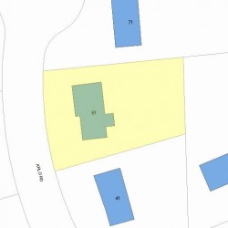 61 Arlo Rd, Newton MA 02464-1002 plot plan