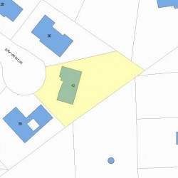 42 Sky View Cir, Newton MA 02459-3158 plot plan