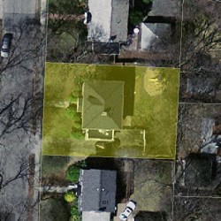 107 Greenlawn Ave, Newton MA  02459-1712 aerial view
