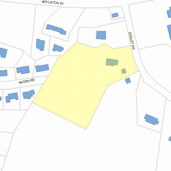 57 Dudley Rd, Newton MA 02459-2830 plot plan