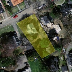 32 Sewall St, Newton MA  02465-2613 aerial view