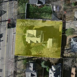 118 Parker St, Newton MA  02459-2552 aerial view