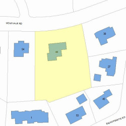 44 Montvale Rd, Newton MA 02459-1360 plot plan
