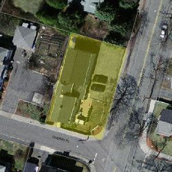 3 Cherry Pl, Newton MA  02465-1505 aerial view