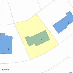 52 Elinor Rd, Newton MA 02461-1835 plot plan