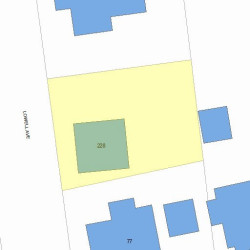 228 Lowell Ave, Newton MA  02460-1833 plot plan