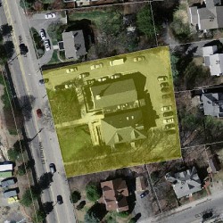 430 Walnut St, Newton MA 02460-2205 aerial view
