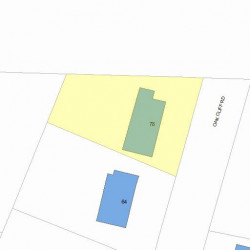 78 Oak Cliff Rd, Newton MA 02460-2326 plot plan