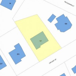 197 Lincoln St, Newton MA 02461-1327 plot plan