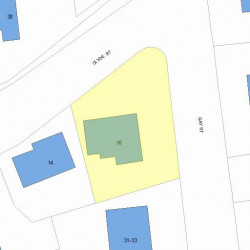 10 Clyde St, Newton MA 02460-2209 plot plan