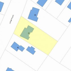 88 Lexington St, Newton MA 02466-1346 plot plan