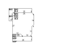170 Oakleigh Rd, Newton MA 02458-2224 floor plan