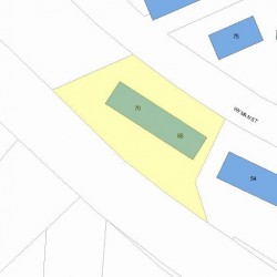 68 Wyman St, Newton MA 02468-1520 plot plan