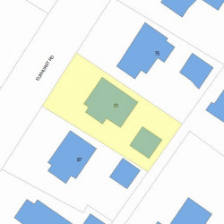 81 Elmhurst Rd, Newton MA 02458-2232 plot plan