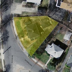 14 Ellison Rd, Newton MA 02459-1406 aerial view