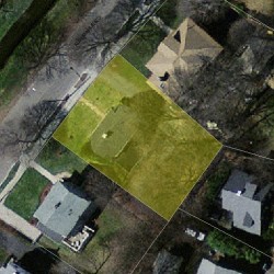 122 Albemarle Rd, Newton MA 02460-1135 aerial view