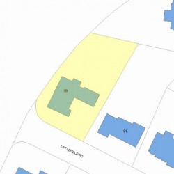 99 Littlefield Rd, Newton MA  02459-3010 plot plan