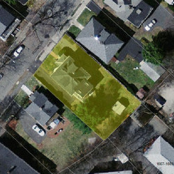 102 Floral St, Newton MA 02461-1523 aerial view