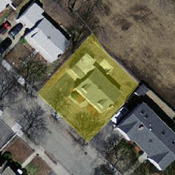 20 Rose Dr, Newton MA  02465-1542 aerial view