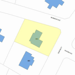 655 Centre St, Newton MA  02458-2341 plot plan