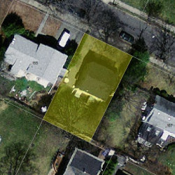 161 Adams Ave, Newton MA  02465-1551 aerial view