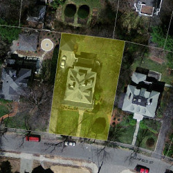 36 Plainfield St, Newton MA 02468-1633 aerial view