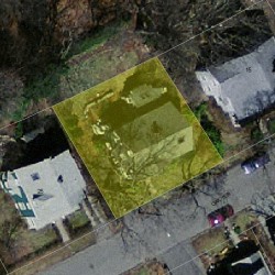 21 Oak Ter, Newton MA  02461-1409 aerial view