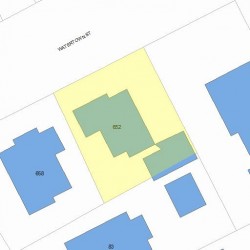 652 Watertown St, Newton MA  02460-1319 plot plan