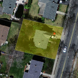 245 Waltham St, Newton MA 02465-1738 aerial view