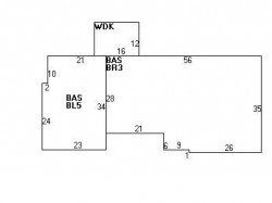 51 Donna Rd, Newton MA 02459-2804 floor plan