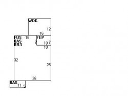 105 Oakdale Rd, Newton MA  02461-1812 floor plan
