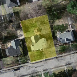 37 Halcyon Rd, Newton MA 02459-2431 aerial view